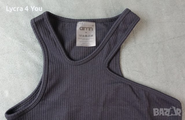 Aim'n S/M черен спортен асиметричен топ/бюстие, снимка 8 - Корсети, бюстиета, топове - 43892827