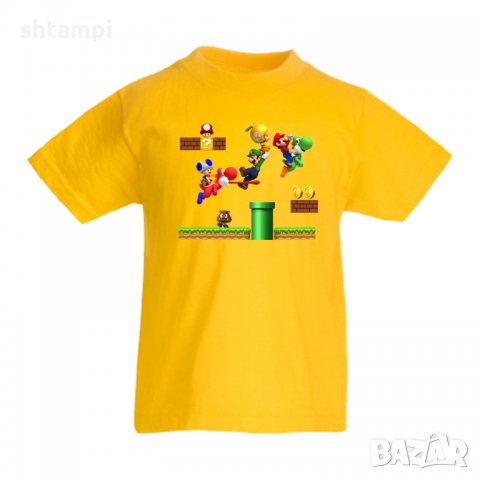 Детска тениска Супер Марио Super Mario 10, снимка 4 - Детски тениски и потници - 33083076