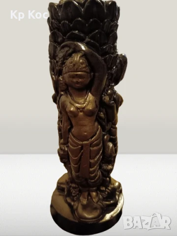 Винтидж ваза/свещник с флорални и индуистки орнаменти, снимка 15 - Антикварни и старинни предмети - 50989131