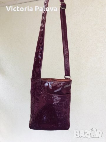 Супер цвят magenta purple модерна чанта RADLEY LONDON, снимка 9 - Чанти - 26666452