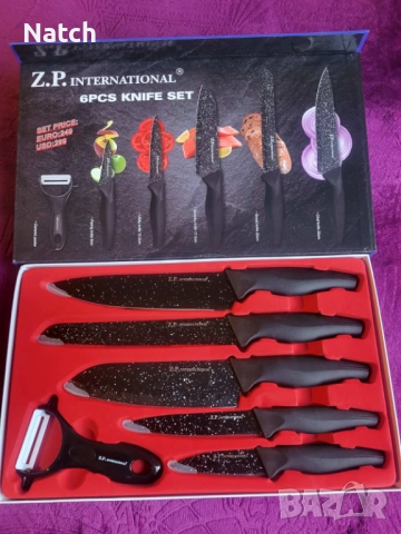 Комплект кухненски съдове за готвене, метало-керамични кухненски ножове и прибори за хранене  , снимка 16 - Прибори за хранене, готвене и сервиране - 52774539