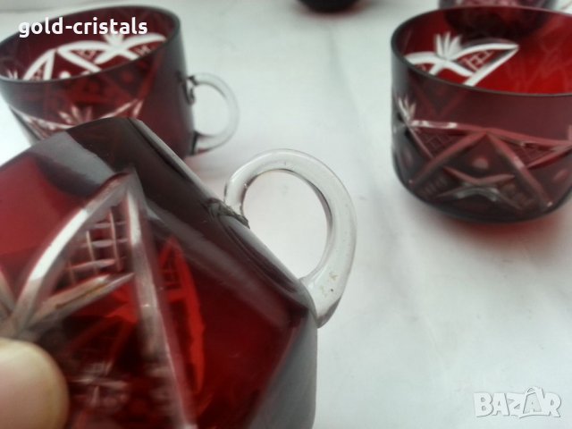 Кристални чаши , снимка 6 - Антикварни и старинни предмети - 33682558