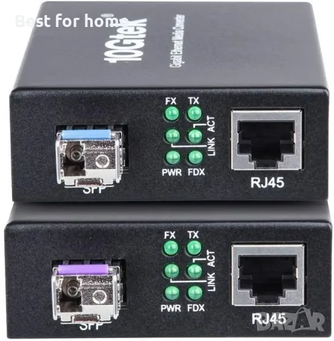 1000M Gigabit Ethernet медиен конвертор, RJ45 към SFP слот, снимка 10 - Кабели и адаптери - 47411381