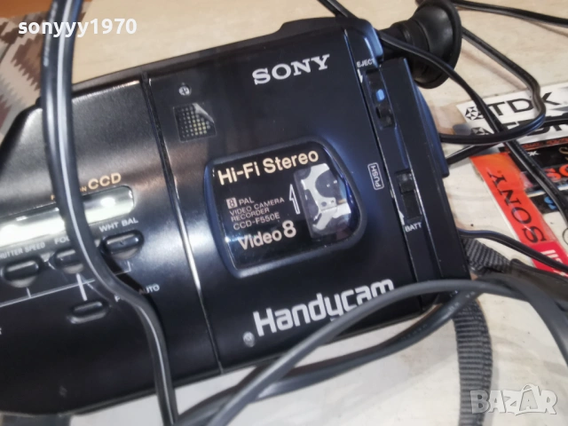 SONY CCD-F550E VIDEO 8 MADE IN FRANCE 0802251942, снимка 6 - Камери - 53405519
