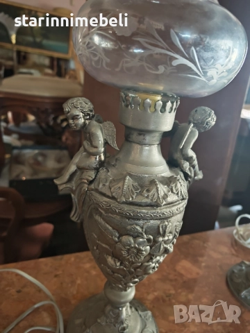 Антикварни нощни лампи , снимка 7 - Настолни лампи - 51439157