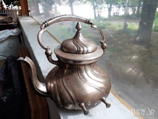 Невероятно красив посребрен чайник WMF Арт Нуво, снимка 4 - Антикварни и старинни предмети - 40713597