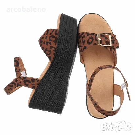 Дамски сандали на танкетка 4цвята , снимка 4 - Сандали - 50352130