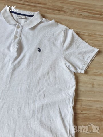 Оригинална мъжка тениска с яка U.S. Polo Assn., снимка 3 - Тениски - 33604937