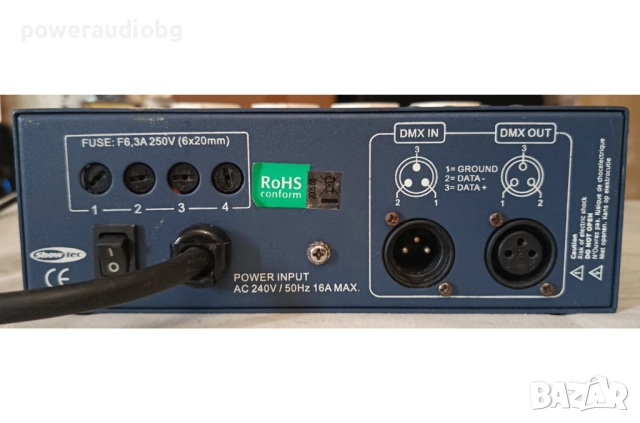 Четирикален димер ShowTec MultiDin Mk II - 4 по 6,3A, снимка 3 - Други - 52949377