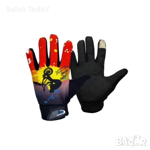 Детски ръкавици за колело, тротинетка, скутер, червени