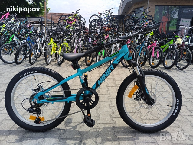 PASSATI Алуминиев велосипед 20" NINJA син, снимка 11 - Велосипеди - 53560107