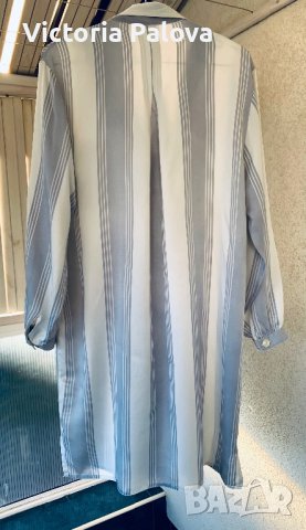 Дълга риза/туника/нощница PURA SETA 100% коприна, снимка 9 - Ризи - 42952495