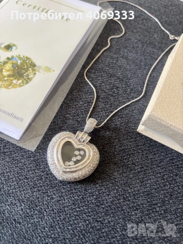 Дамско колие 18карата бяло злато с 220бр естествени Диаманта, снимка 14 - Колиета, медальони, синджири - 51046701