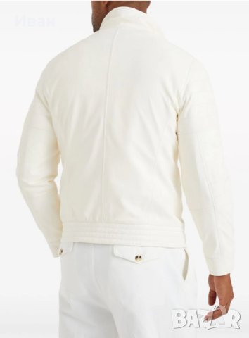 Мъжко яке от висококачествена естествена кожа Brunello Cuccinelle , снимка 2 - Якета - 43946109