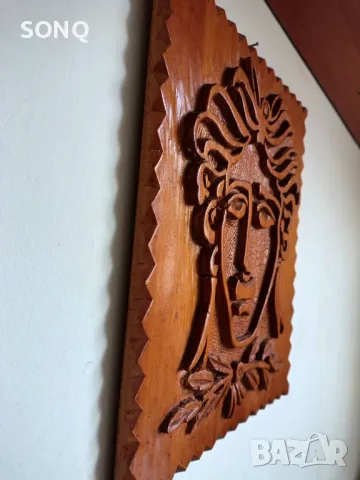 Красиво Дървено Пано Дърворезба, снимка 3 - Пана - 49903158