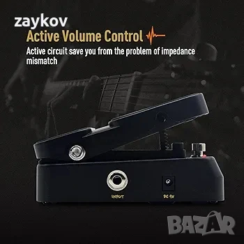 SONICAKE Активен педал за сила на звука и Wah, 2-в-1 мини комбиниран ефек, снимка 3 - Друга електроника - 50899304