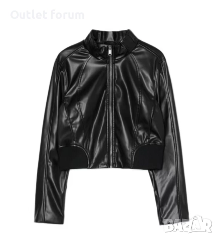 Дамско кожено яке Cropp, снимка 3 - Якета - 52307520