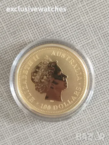 1 oz Златна Монета Австралийски Лунар Заек 1999, снимка 4 - Нумизматика и бонистика - 44145134