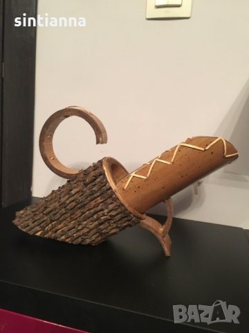 Дървена стойка за вино, ръчна изработка, снимка 3 - Декорация за дома - 27345194