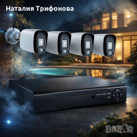 Професионален комплект за сигурност с 4 камери IP67 YL-806B