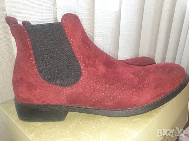 Дамски есенни челси боти - бордо 39-40 номер, снимка 3 - Дамски боти - 42985151