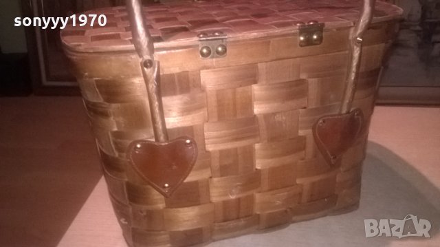 АНТИКА-ДЪРВЕНА ЧАНТА-ВНОС ШВЕИЦАРИЯ, снимка 9 - Колекции - 27299884