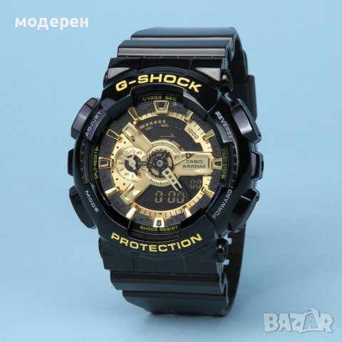 Продавам G SHOCK ga110 черно златен всичко активно  реплика