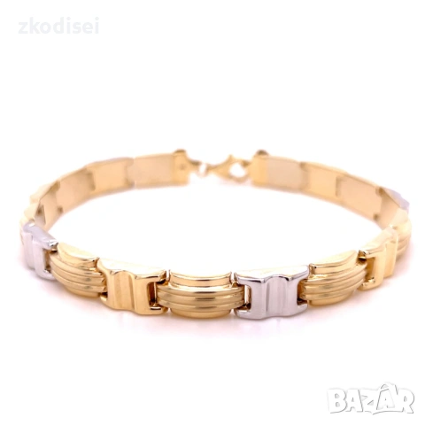 Златна мъжка гривна 10,12гр. 21,0см. 14кр. проба:585 модел:36314-1