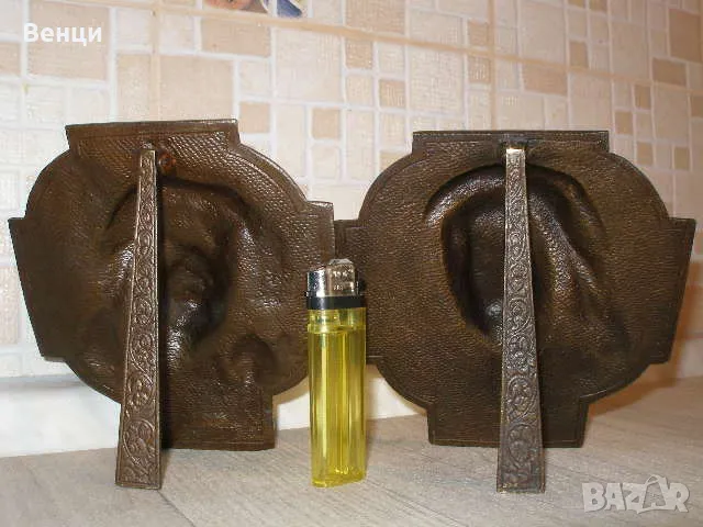 Бронзови Икони Дева Мария Исус, снимка 10 - Антикварни и старинни предмети - 49251598