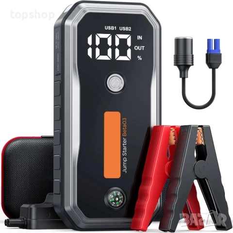 ДЖЪМП СТАРТЕР buture beta 03 Автомобилна преносима батерия 5000A / 26800mAh БЕНЗИН / ДИЗЕЛ