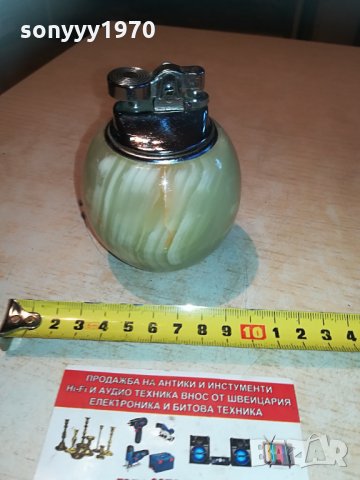 мраморна запалка-внос германия 1005212056, снимка 3 - Антикварни и старинни предмети - 32830177