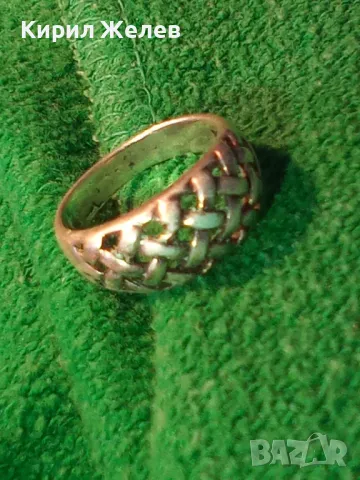 СТИЛЕН АЖУРЕН СРЕБЪРЕН ПРЪСТЕН СРЕБРО 925 ПРОБА МАЙСТОРСКА АРТ ИЗРАБОТКА 41689, снимка 13 - Пръстени - 46223050