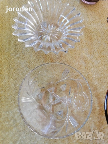 Стъклени фруктиери,чинии,купички соц.производство, снимка 12 - Прибори за хранене, готвене и сервиране - 53396004