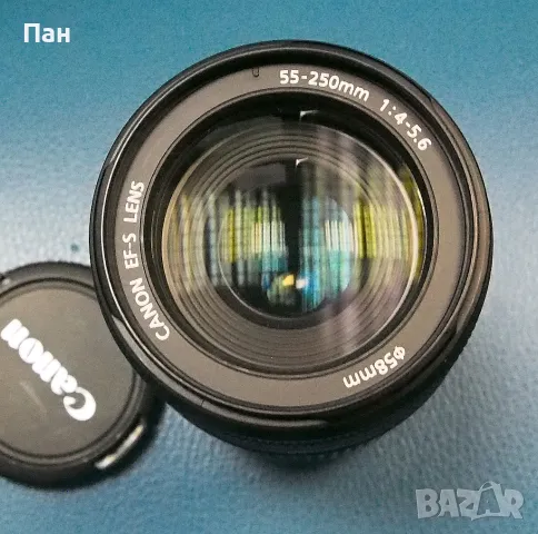 Обектив Canon EF-S 55-250 IS, снимка 2 - Обективи и филтри - 50016835