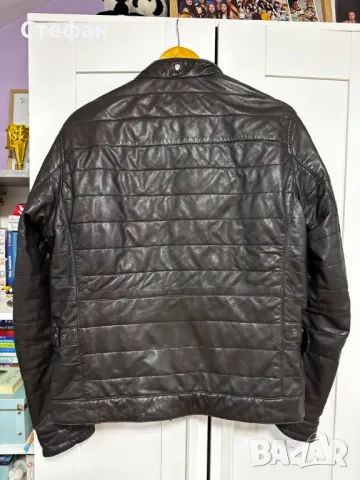 Яке Естествена Телешка Кожа (Massimo Dutti) – Двулицево, снимка 2 - Якета - 48324205