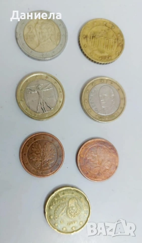 ЛОТ -Евро монети, снимка 2 - Нумизматика и бонистика - 48654351
