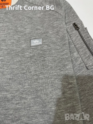 Alpha Industries мъжка блуза с джоб, M размер, снимка 3 - Блузи - 52557490