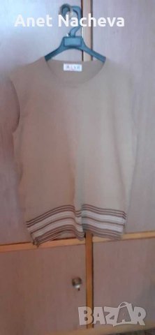  Пуловер дамски, бежов цвят , снимка 1 - Пуловери - 24020620
