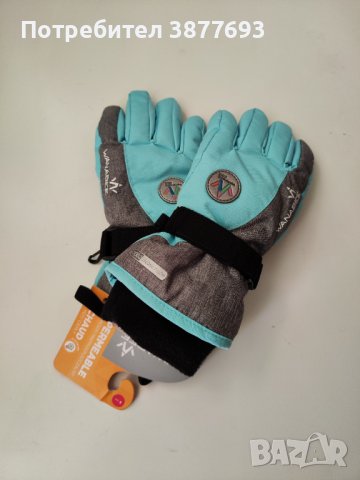 Детски ръкавици за ски и сноуборд с пет пръста, снимка 1 - Зимни спортове - 43834438
