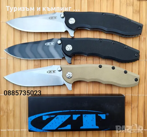 Сгъваем нож Zero Tolerance ZT0562TS Hinderer /Tiger Stripe/, снимка 2 - Ножове - 37180090