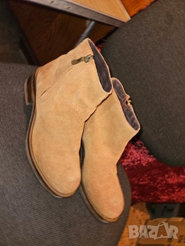 Боти, естествен набук, нови, номер 38, снимка 4 - Дамски боти - 43559051