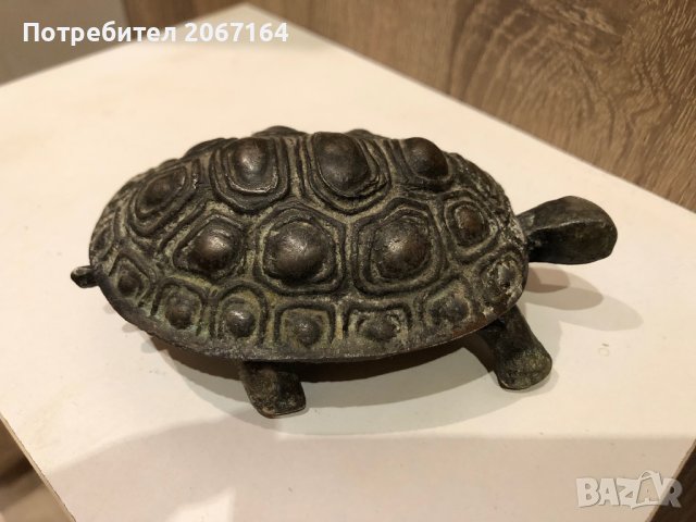 Руска метална костенурка-пепелник, снимка 2 - Колекции - 44020512