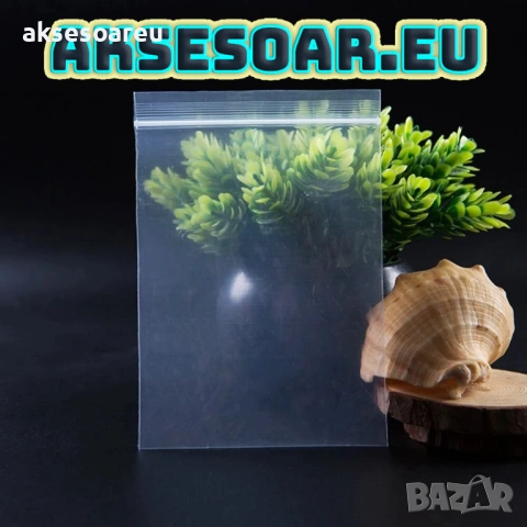 100 бр. Нови Малки найлонови торбички с цип затварящи се здрави прозрачни вакуумни PE за съхранение, снимка 7 - Нумизматика и бонистика - 53097070