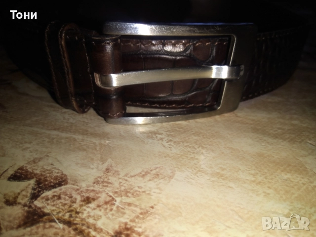 RENE LEZARD Оригинал Нов Кожен Мъжки Колан 115см., снимка 8 - Колани - 52562887