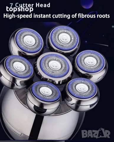 НОВА RQ8870 Самобръсначка за мъже 5 в 1, сухо и мокро USB C, Акумулаторна IPX5 Водоустойчива, снимка 4 - Тримери - 50555766