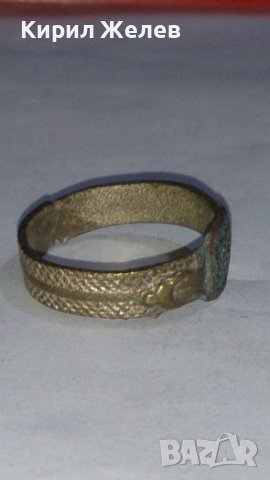 Стар пръстен уникат сачан с Буква Е - 59641, снимка 6 - Антикварни и старинни предмети - 29013321