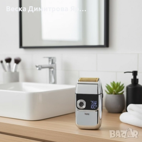 Акумулаторна самобръсначка и тример 2в1, снимка 4 - Електрически самобръсначки - 52134964