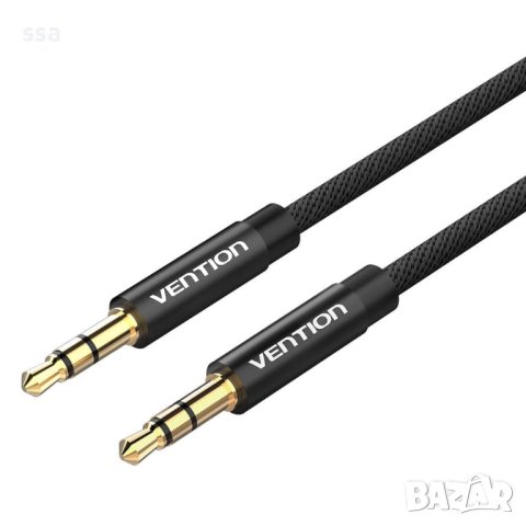 Vention Аудио Кабел 3.5mm Audio Cable M/M Cotton Braided 0.5m - BAWBD