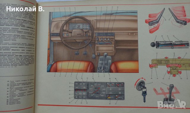 Книга Цветен албум автомобили ВаЗ 2108/2109  Лада Самара/Спутник 1989 год. На Руски език, снимка 6 - Специализирана литература - 37072999