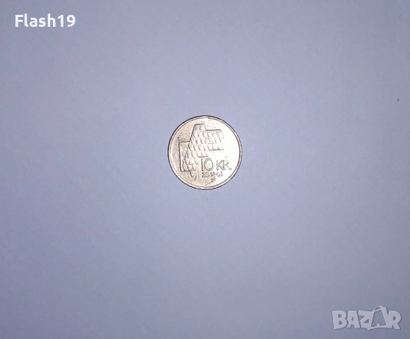Норвегия 10 крони 2001, снимка 2 - Нумизматика и бонистика - 52820850